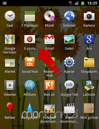 android mail ayarlar