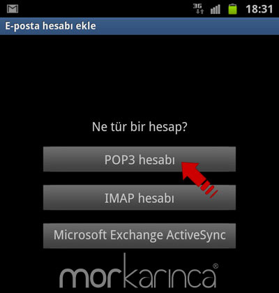 android mail ayarlar