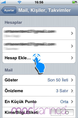 iphone ve ipad mail ayarlar