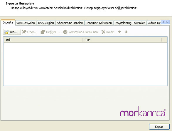 outlook 2010 mail ayarlar